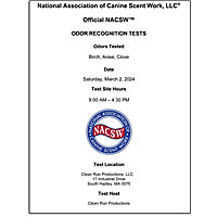 NACSW Odor Recognition Tests - Premium